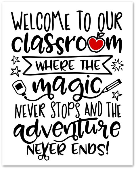 Welcome Quotes Inspirational, Black And White Classroom Decor Ideas, Welcome Design For Classroom, Welcome Back To School Quotes, Cute Welcome Signs For Classroom, Welcoming Quotes, Welcome Back To School Decoration Ideas, Welcome To My Classroom Sign, Welcome To Classroom Sign