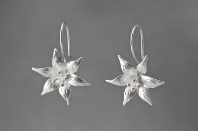 flowers-view - ELISE ✳︎ MORAN Statement Earrings Silver, Lily Jewelry, Silver Statement Earrings, Mission Statement, Tiger Lily, Nature Jewelry, Jewelry Inspo, Metal Sculpture, Pretty Things