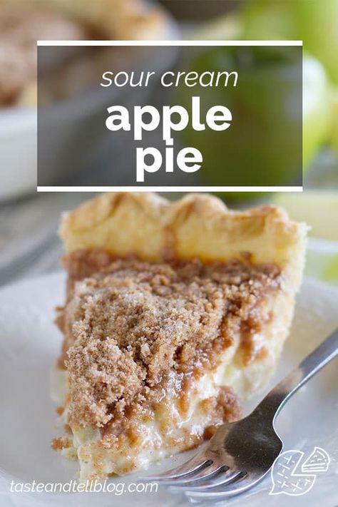 Apple Cream Pie Recipe, Sour Cream Apple Pie, Apple Pecan Pie, Apple Pie Recipe Homemade, Apple Pie Filling Recipes, Apple Pie Recipe Easy, Just Pies, Favorite Pie Recipes, Apple Pie Recipe