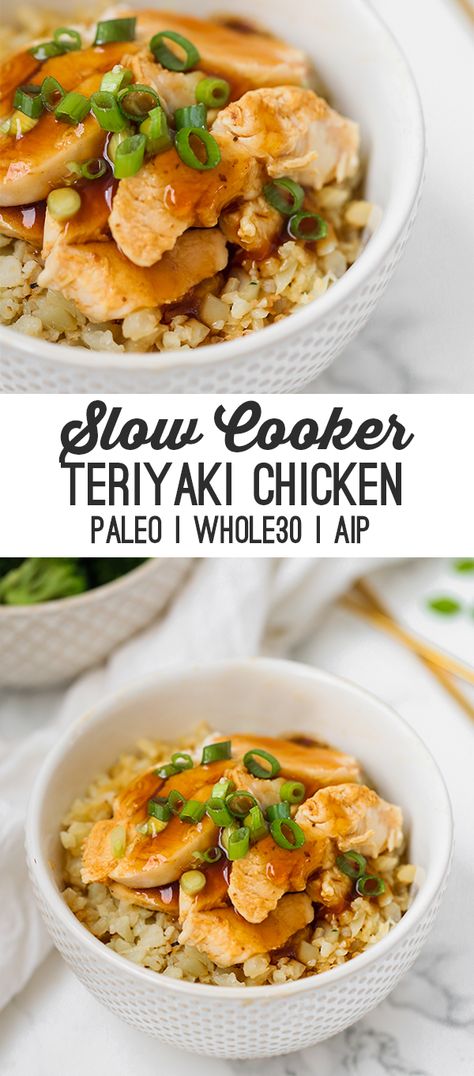 Paleo Slow Cooker Recipes, Paleo Crockpot Recipes, Paleo Menu, Pollo Teriyaki, Slow Cooker Teriyaki Chicken, Paleo Slow Cooker, Autoimmune Paleo Recipes, Easy Beef Stew, Slow Cooker Teriyaki