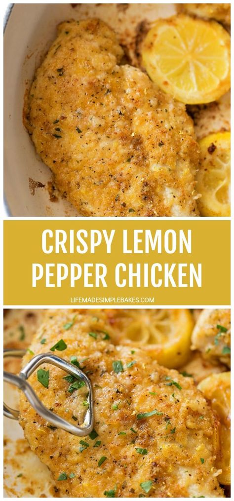 Crispy Lemon Pepper Chicken, Recipes With Chicken And Peppers, Doner Kebab, Lemon Pepper Chicken, Pepper Chicken, Makanan Diet, Health Dinner, Chicken Stuffed Peppers, Health Dinner Recipes