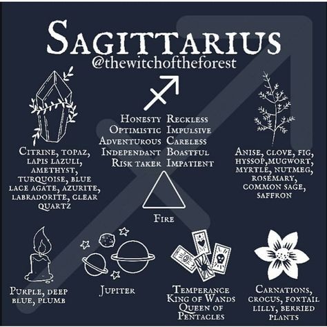 Sagittarius Witch, Dratini Pokemon, King Of Wands, Sagittarius Season, Color Healing, Wiccan Symbols, Zodiac Signs Sagittarius, Witchcraft For Beginners, Sagittarius Facts