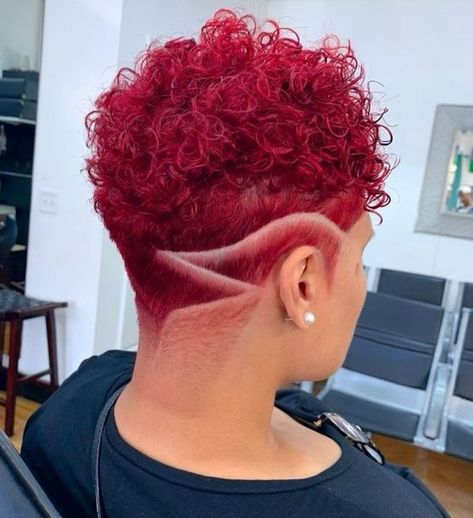 Curly Pixie Haircut, Hair Style For Girls, Creative Haircuts, Low Ponytail Hairstyles, Short Natural Curly Hair, Short Shaved Hairstyles, Curly Pixie Haircuts, Shaved Hair Designs, Natural Hair Cuts