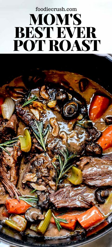 Amazing Pot Roast, Pot Roast In The Oven Cast Iron Skillet, Easy Sunday Roast, Pot Roast Natashas Kitchen, Easter Pot Roast Dinner, Pot Roast Thanksgiving, Beef Roast Dutch Oven Recipes, Holiday Pot Roast, Pot Roast No Potatoes