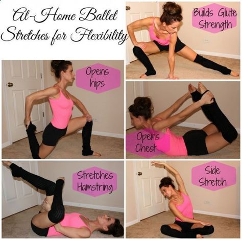 At Home Ballet Stretches for Flexibility! #HipFlexor Ballet Stretches For Flexibility, Ballet Stretches, Dance Stretches, Belly Dancing Classes, Mikhail Baryshnikov, Ballet Workout, Morning Stretches, Ballet Exercises, Stretches For Flexibility