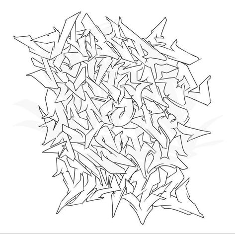 Wildstyle Graffiti Sketch Alphabet Letters, Graffiti Wildstyle Alphabet, Wild Style Graffiti Alphabet, Graffiti Wild Style, Graffiti Alphabet Styles, Alfabet Font, Men Knitwear, Graffiti Lettering Alphabet, Graffiti Art Letters