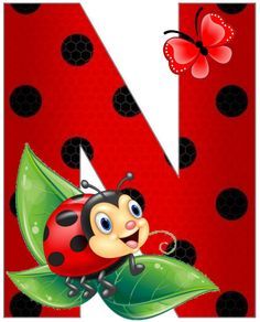 Alphabet Letters Clipart, Ladybug Cartoon, Recycling Facts, Ladybug Birthday Party, Ladybug Theme, Ladybug Crafts, Ladybug Art, Cute Alphabet, Alfabet Letters