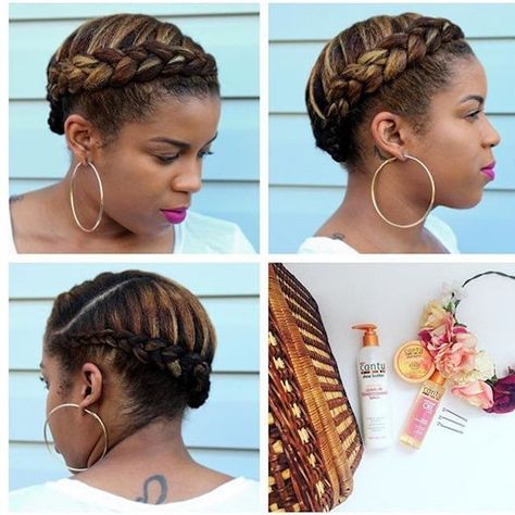 Crown Braids Crown Cornrows, Braid Crowns, Comb Coils, Crown Braids, Halo Braids, Braided Crown Hairstyles, Natural Braided Hairstyles, Halo Braid, Braided Updo Wedding