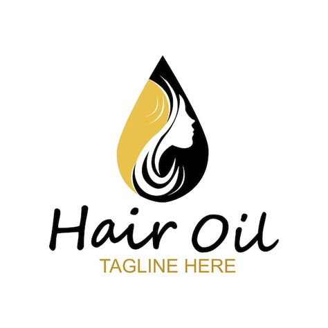 Hair oil essential logo with drop oil an... | Premium Vector #Freepik #vector #hair-product #hair-oil #organic-cosmetics #hair-serum Logo For Hair Products, Hair Oil Logo Design Ideas, Hair Oil Design, Hair Oil Branding, Hair Oil Business, Hair Oil Logo Design, Hair Oil Logo, Hair Oil Packaging Design, Hair Oil Advertisement