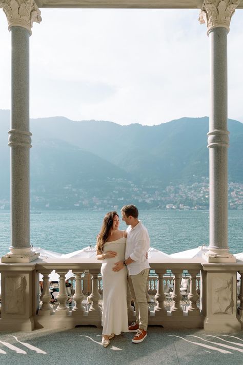 Maternity session on Lake Como Lake Como Maternity Shoot, Italy Maternity Photos, Italy Pregnancy Announcement, Lake Como Photoshoot, Couple Pregnancy Pictures, Spring Maternity Photos, One Day In Paris, Desert Photoshoot, Beautiful Pregnancy