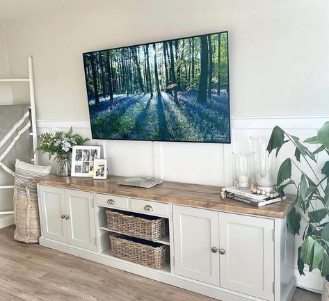 Your living room deserves a centerpiece that stands out. Our bespoke TV units are designed and crafted by our family to bring both beauty and functionality to your home. Create yours today! #BespokeDesign #HandmadeFurniture #LivingRoomGoals Cottage Tv Stand, Farmhouse Tv Console, Farmhouse Tv, Farmhouse Tv Stand, Living Room Goals, Tv Units, Farmhouse Furniture, Handmade Furniture, Bespoke Design