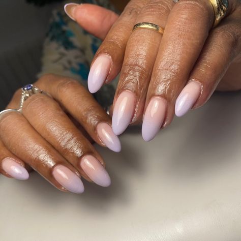 33+ Gorgeous Lilac Ombre Nails Trending in 2023 - Nail Designs Daily Lilac Ombre Nails, Lavender Ombre Nails, Lilac Nail Polish, Lavender Ombre, Trending In 2023, Purple Ombre Nails, Nails Trending, Lilac Nails, Nail Type