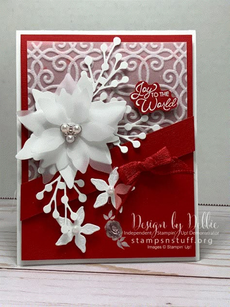 Su Poinsettia Petals Cards, Stampin Up Poinsettia Petals, Stampin Up Poinsettia Petals Cards, Poinsettia Petals Stampin Up Cards, Poinsettia Cards Handmade, Stampin Up Poinsettia, Handmade Xmas Cards, Poinsettia Cards, Vellum Cards