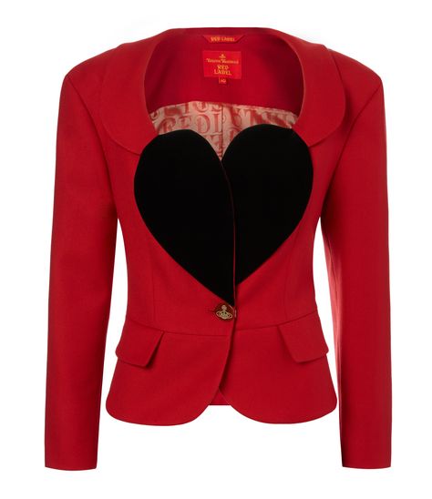 Red Heart Vivienne Westwood Jacket Vivienne Westwood Clothes, Vivian Westwood, Vivienne Westwood Fashion, Looks Chic, Heart On, Dream Clothes, Vivienne Westwood, Luxury Outfits, Passion For Fashion