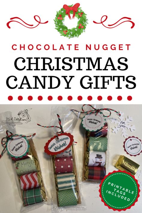 Hershey Bar Christmas Gift Ideas, Salty Christmas Treats For Gifts, Christmas Candy Gifts Homemade, Christmas Candy Crafts Homemade Gifts, Candy Treats Ideas, Christmas Candy Gifts For Kids, Candy Crafts For Christmas, Diy Christmas Candy Gifts, Salty Christmas Treats