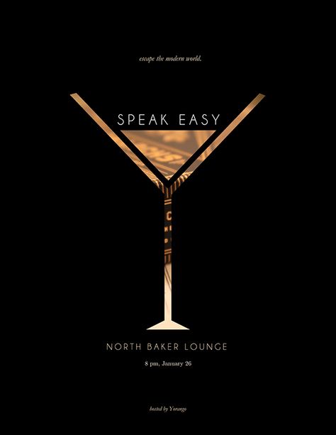 Bar Poster Design, Speakeasy Decor, Promo Flyer, Speak Easy, Event Poster Design, Bar Logo, Creative Advertising, Menu Design, 로고 디자인