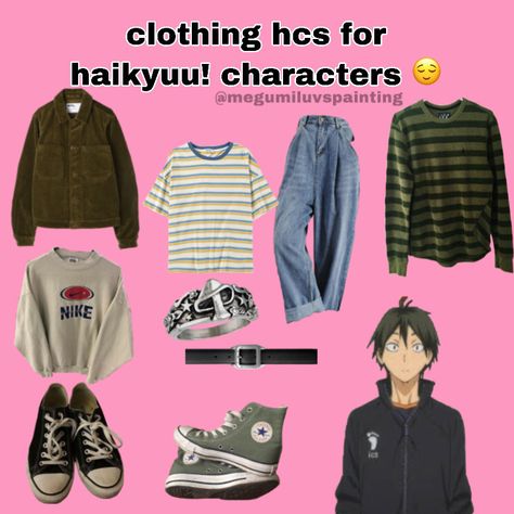 Haikyuu Outfits Ideas, Haikyuu Outfits Inspired, Haikyuu Inspired Outfits, Haikyuu Outfits, Anime Fits, Outfits Anime, Anime Cosplay Ideas, Outfit Anime, Tokio Revengers