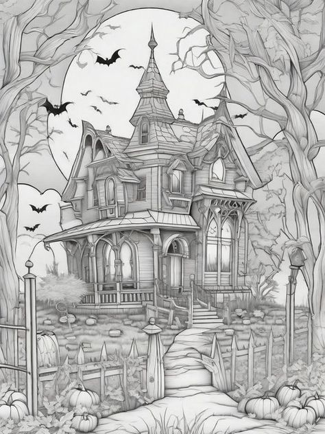 halloween aesthetic art sketches creepy haunted scene scary house Coloring pages for kids #coloringpagesforkids Coloring page for kids #coloringpageforkids Kids coloring page #kidscoloringpage 1.537 Creepy House Drawing, Sketches Creepy, Scary Halloween Coloring Pages, Haunted House Tattoo, Haunted House Drawing, Scary House, Creepy Doll Halloween, House Coloring Pages, House Tattoo