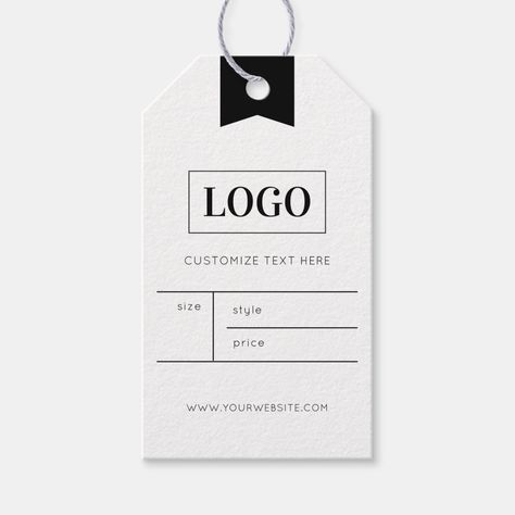 Business Logo Clothing Label Price Hang Tag Business Logo Clothing, Crochet Packaging, Store Styling, Package Inserts, Hang Tag Design, Modern Minimalist Design, Clothing Tags, Clothing Logo, Price Tags