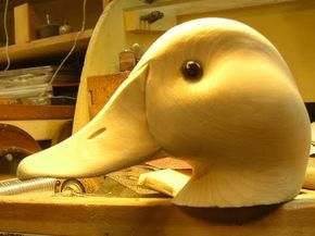 Carving Duck Decoys For The Beginner - YouTube Decoy Carving Ducks, Bird Carving Patterns, Beginner Youtube, Power Carving, Decoy Carving, Hand Carved Walking Sticks, Wooden Duck, Wood Carving For Beginners, Duck Head