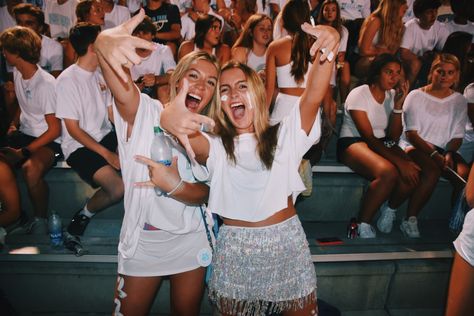 Ice Out Football Game Theme, White Out Themed Football Game, White Out Football Game Theme, White Out Student Section, Whiteout Football Theme Outfit, Football Game Themes, Fnl Fits, White Out Football Game, Fnl Themes