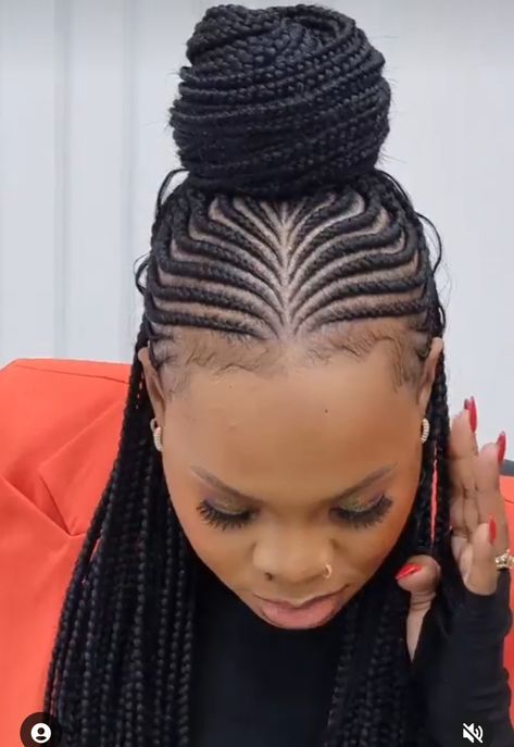 Fascinating African braids hairstyles for besties and friends that slay together. - Stylish Naija Ponytail Hairstyles Cornrow, Ghanian Hair Styles, Braid Lines Hairstyles African, Patewo Hairstyles For Ladies, Nairobi Lines Hairstyle, Half Ghanian Lines Hairstyles Latest, Half Lines And Braids Hairstyles, Two Lines Braids African, Spanish Braids Hairstyles Kenya