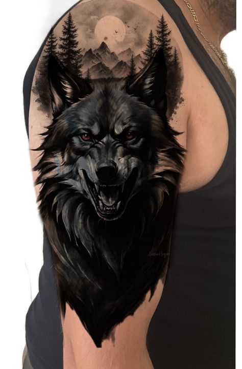 Armour Tattoo, Wolf Sleeve, Realistic Tattoo Ideas, Where Tattoo, Largest Wolf, Wolf Tattoo Design, Wolf Spirit Animal, Realistic Tattoo, Japanese Tattoo Designs