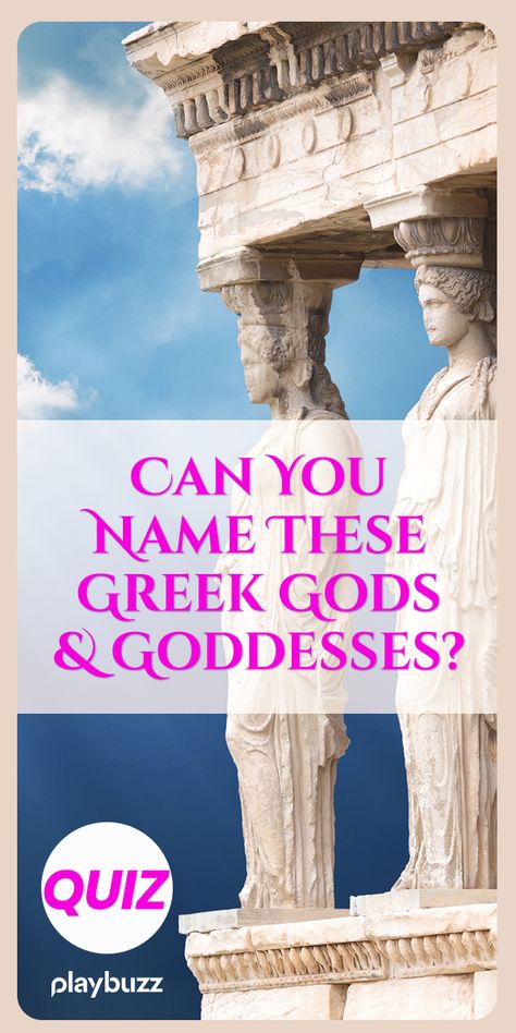 Can You Name These Greek Gods and Goddesses? ***************** Playbuzz Quiz Quizzes Buzzfeed Quiz Trivia General Knowledge Logic Riddles What Greek Goddess Am I Quiz, Percy Jackson Buzzfeed Quizzes, Greek Mythology Quiz, Godly Parent Quiz, Parent Quiz, Logic Riddles, Gods Mythology, Life Quizzes, Aphrodite Goddess Of Love