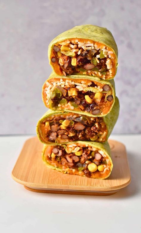 These Black Bean Sweet Potato Burritos are a very easy one-pan dinner made in under 30 minutes and loaded with over 22 grams of natural protein per serving. Potato Burritos, Potato Burrito, Sweet Potato Burrito, Conscious Plant Kitchen, Protein Lunch Ideas, Black Bean Sweet Potato, High Protein Lunch Ideas, Yogurt Chicken Salad, High Protein Lunch