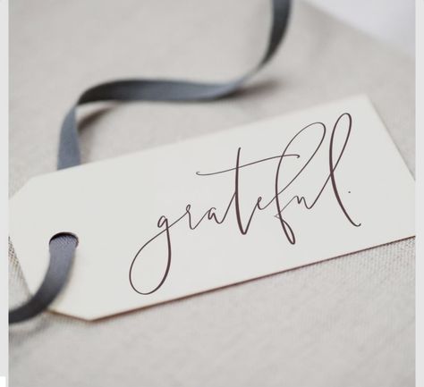 Grateful Tattoo Ideas, Grateful Calligraphy, Calligraphy Gift Ideas, Grateful Tattoo, Real Pants, Wire Writing, Thanksgiving Tags, Today I Am Grateful, Letter Of Gratitude