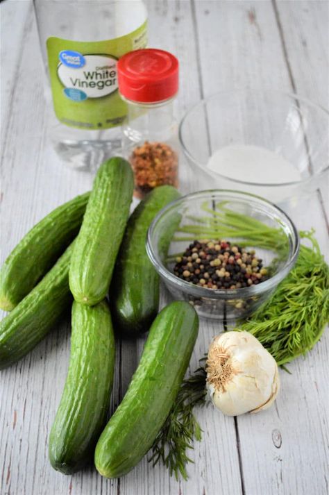 How to make pickles at home easily. With some mini cucumbers and pickling spice you can enjoy this dill snack year round. #homemadepickles #dillpickles #picklingspice Easy Dill Pickles, Dill Pickles Recipe, Refrigerator Dill Pickles, Refrigerator Pickles Dill, Easy Pickling Recipes, Homemade Pickles Dill, Easy Cucumber Salad, Cucumber Dill Salad, Vegetable Side Dishes Healthy