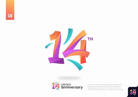 Numbers Logo, Number Graphic, Birthday Logo, 21st Anniversary, 10 Logo, 14th Anniversary, Number Logo, 15 Year Anniversary, Logo Design Tutorial