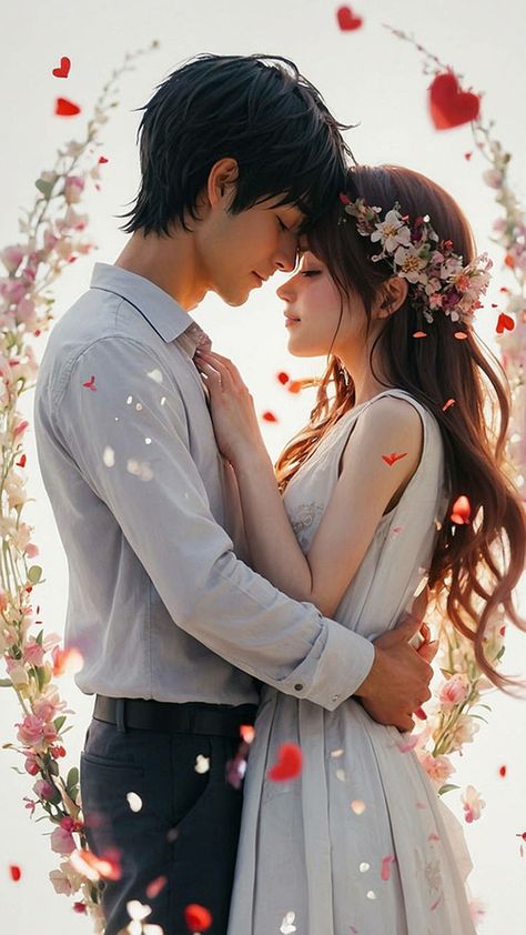 Romance Dp, Db Legends, New Dp, Fantasy Couples, Pretty Landscapes, Cute Couple Cartoon, Couple Images, Couple Cartoon, Cute Love Couple Images