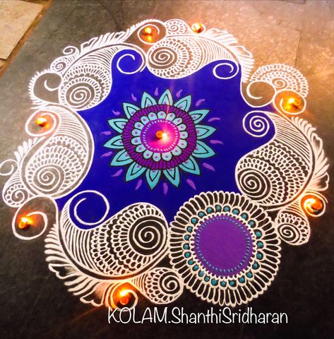 Big Unique Rangoli Designs, Mandala Art Rangoli, Mandala Rangoli Designs, Diwali Mandala Art, Diwali Mandala, Diwali Designs, Rangoli Big, Unique Rangoli Designs, Rangoli Competition