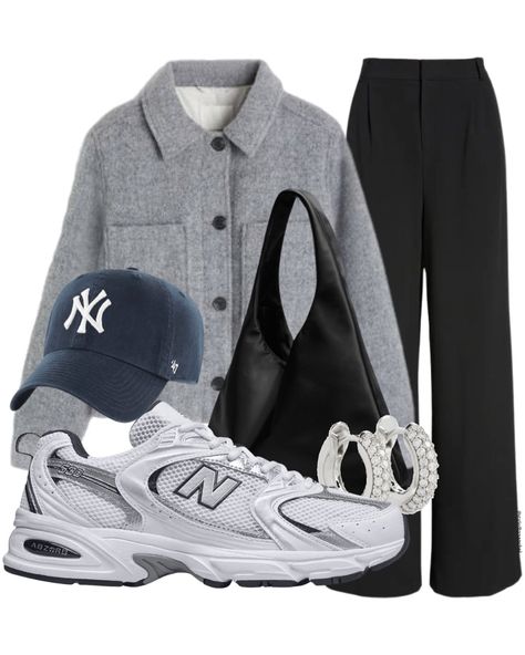 Gray Shacket, new balance 530 outfit, sporty outfit, casual outfit New Balance Winter Outfit, New Balance Grey Outfit, Gray Sneakers Outfit, New Balance 530 Outfit Style, New Balance 530 Outfit Women, Grey Sneakers Outfit, 530 Outfit, New Balance 530 Outfit, Outfit New Balance