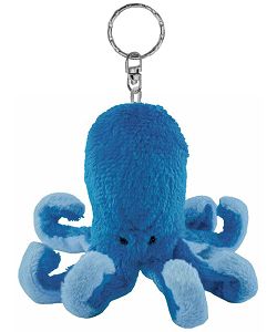 Octopus Keychain, Sea Life Animals, Blue Octopus, Animal Keychain, Octopus Plush, Blue Keychain, Cute Octopus, Imaginary Play, Backpack Keychains