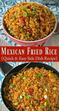 Traditional Mexican Rice, Mexican Style Rice, Mexican Fried Rice, Mexican Fries, Rice Side Dish Recipes, Mexican Rice Recipes, Mexican Recipe, Rice Recipes For Dinner, Arroz Frito