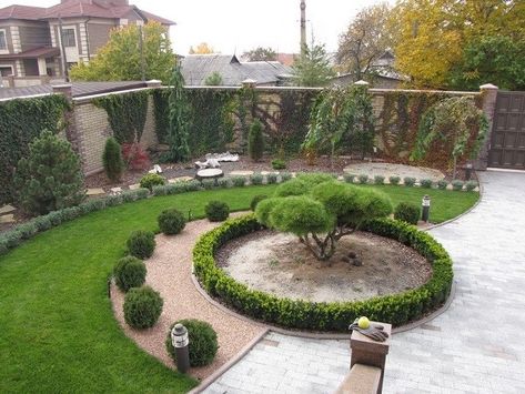 Circle Garden Ideas, Circular Garden Design, Triangle Garden, Islamic Garden, Circular Garden, Circle Garden, Triangle Park, Landscape Design Drawings, Garden Stairs