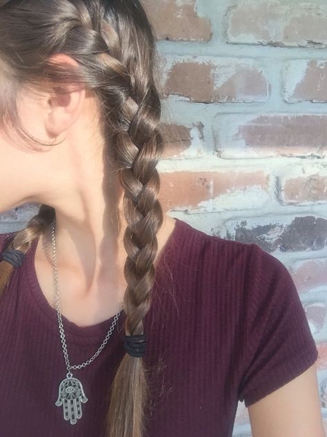 Cute Braids Pigtails, Low Braid Pigtails, 2 Braids Hairstyles Tutorial, 2 Braids Aesthetic, French Braids Pigtails, Cute Pigtail Braids, Double Braids Aesthetic, Two Simple Braids, Braided Low Pigtails