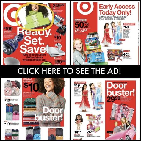 Target Black Friday Ad 2017 | Shop the Target Black Friday Deals Online for 2017, Get Store Hours, and See the Ad Scans! Black Friday Ads, Today Only, Store Hours, Black Friday Deals, Live In The Now, Target, Holiday Gift Guide, Black Friday, Comic Book Cover