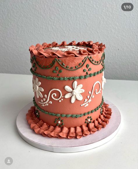 Mexican Style Cake Decor, Mexican Design Cake, Spanish Theme Cake, Barro Birthday Theme, Barro Party Decor, Mexican Cake Design, Mexican Graduation Cake, Cielito Lindo Baby Shower Cake, Cielito Lindo Cake