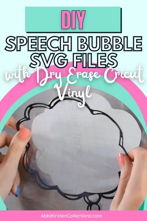 I don’t know about you but I always have a half dozen post it or pads of notes scattered around my kitchen at any one time. I decided to eliminate some of that clutter when I discovered Dry Erase Vinyl by Cricut Counter Clutter, Speech Bubbles, Diy Vinyl, Paper Flower Tutorial, Cricut Free, Creative Skills, Cricut Tutorials, Speech Bubble, Vinyl Projects