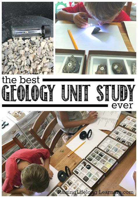 The Best Homeschool Geology Study Ever Geology Study, Science Activities For Elementary, Geology Activities, Geology Lessons, Rock Study, Activities For Elementary Kids, Rock Unit, Science Unit Studies, Homeschooling Science