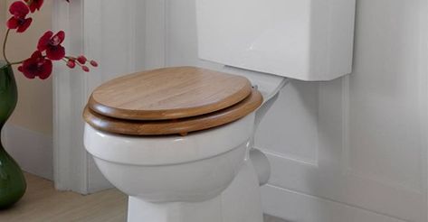 Wood vs Plastic Toilet Seats #wood_plastic_toilet_seats Wood vs Plastic Toilet Seats 2019 (Informative Guide) - Toiletable.com Bathrooms Accessories, Wooden Toilet Seat, Wooden Toilet Seats, Pink Toilet, Best Potty, Rustic Toilets, Wood Toilet, Wood Toilet Seat, Traditional Toilets