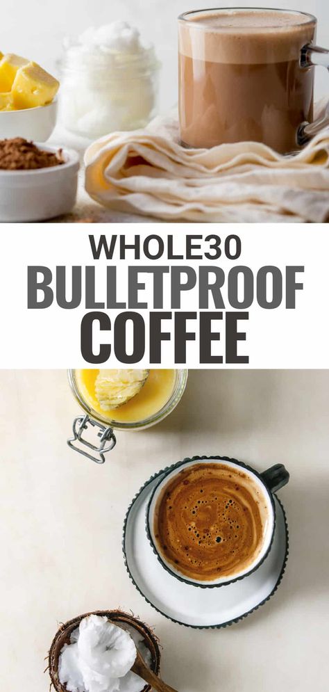 Kachava Recipes Vanilla, Whole 30 Coffee, Vegan Bulletproof Coffee, Ghee Coffee, Whole30 Food List, Bullet Proof Coffee, Easy Whole 30, Ketone Recipes, Easy Whole30 Recipes