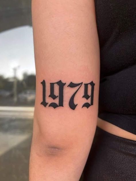 1979 Tattoo Ideas, 1692 Tattoo, Sleeve Tattoos Leg, 1979 Tattoo, 1986 Tattoo, 1988 Tattoo, 1989 Tattoo, Year Tattoo Number, Birth Year Tattoo