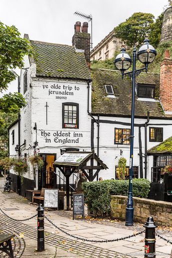 The Ye Olde Trip to Jerusalem Pub in Nottingham, England is one of the oldest pubs in the UK. This historic pub is worth a special trip. #pub #nottingham #england #history #architecture Landscape Countryside, Places In England, Old Pub, Countryside Landscape, England And Scotland, Film Set, English Countryside, England Travel, Uk Travel