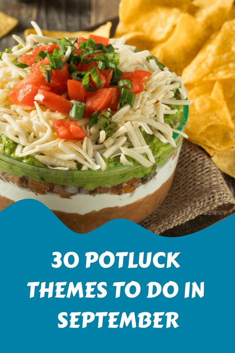 As summer turns to fall, celebrate the season's bounty with our '30 Potluck Themes for September'! From harvest-themed potlucks featuring fresh local produce, to cozy comfort food get-togethers, these themes will bring warmth and joy to your gatherings. Every day in September offers a unique and tasty theme to share with loved ones. Explore the pin for delightful inspiration and make this September one to remember! #PotluckThemes #SeptemberFeasts #FallEntertaining September Potluck Ideas, September Potluck Themes, Fall Potluck Themes, Pot Luck Themes, Kielbasa Pasta Recipes, Potluck Themes, Kielbasa Pasta, Work Potluck, Luncheon Menu