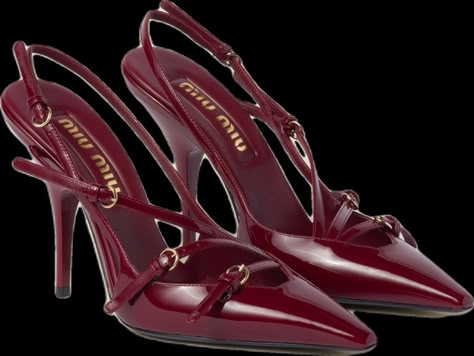 Miu Miu Heels, Miu Miu Handbags, Miu Miu Shoes, Fancy Shoes, Red Heels, Slingbacks, Carrie Bradshaw, Slingback Heel, Dream Shoes