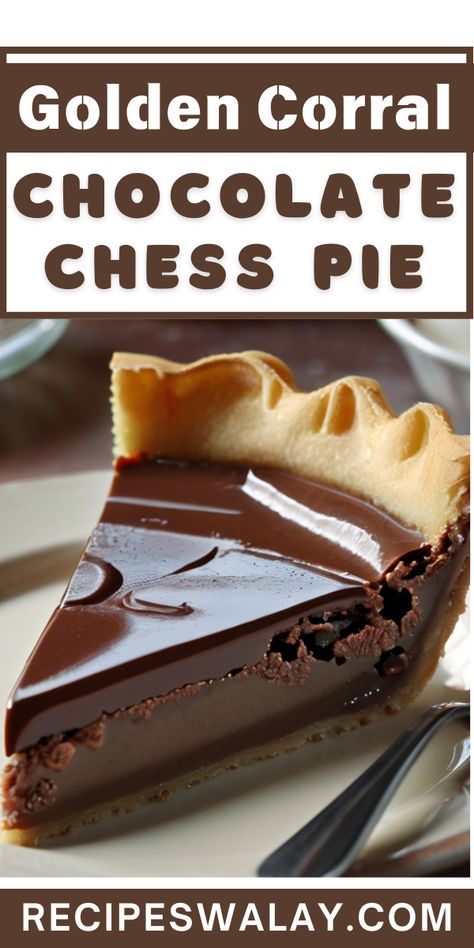 Whether you're a seasoned baker or a novice, this Golden Corral Chocolate Chess Pie recipe will guide you through creating a mouth-watering ... Chocolate Chess Pie Recipe Old Fashioned, Easy Chess Pie Recipe, Chocolate Caramel Pie, Paula Deen Chocolate Pie, Golden Corral Chocolate Chess Pie Recipe, Southern Chocolate Chess Pie, Old Fashioned Chess Pie Recipe, Chocolate Custard Pie, Water Pie Recipe